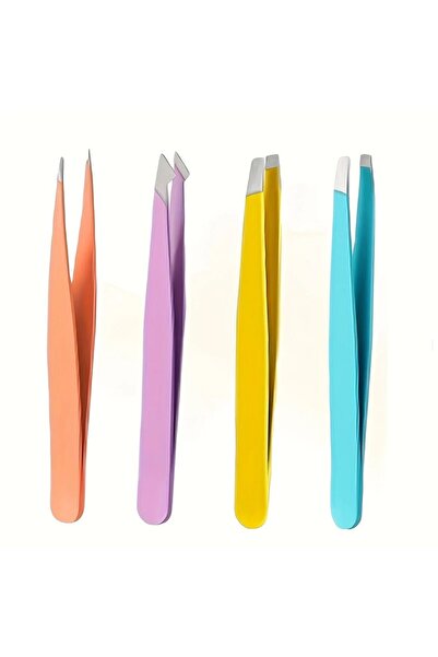 Choice 4 قطع من ملاقط الحواجب المصنوعة من الفولاذ المقاوم للصدأ، ملاقط الحواج...