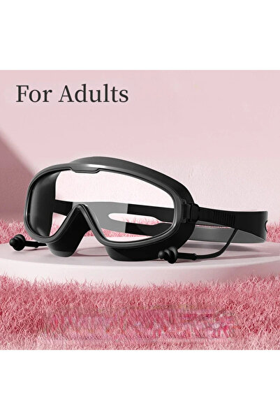 Choice نظارات سباحة سوداء للبالغين 2024 بإطار كبير للبالغين والأطفال عالية ال...