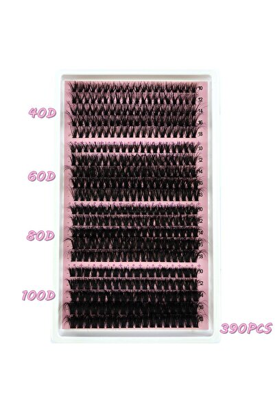 Choice مزيج D 20 صفًا 40D60D80D100D 340/390 قطعة 40D-160D مزيج 5D رموش فردية رقيقة مجموعات ملحقات Fal