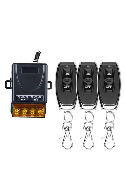 Choice 1Receiver 3Remote 433Mhz Wireless Remote Control Switch AC 110V 220V 30A Relay 1CH Receiver Controll