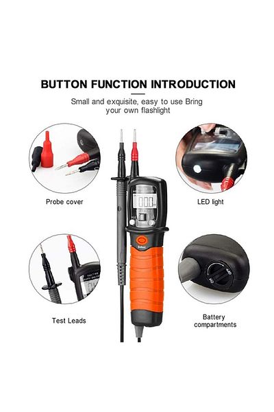 Choice BTMETER BT-38B,Digital Multimeter Handheld Pen Type,Backlight LCD Display,DC/AC Voltmeter Voltage...
