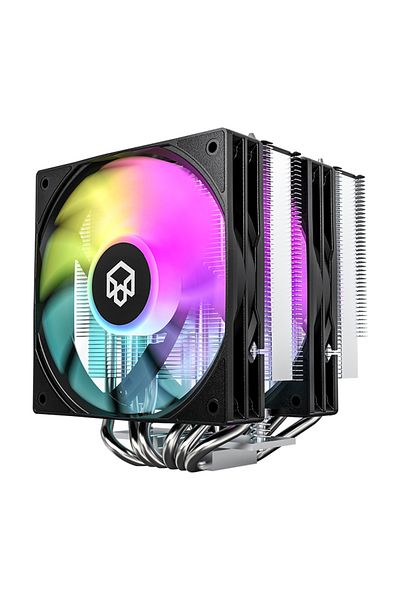 Choice مبرد وحدة المعالجة المركزية SB600ST PADO SB600ST ذو اللون الأبيض الثابت مع 6 أنابيب حرارية و4 دبابيس PWM ومروحة تبريد وحدة المعالجة المركزية الهادئة مقاس 120 مم