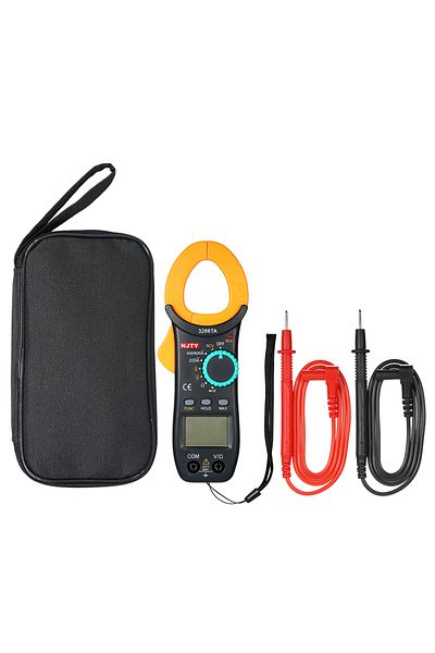 meterk 3266TA Digital Multimeter Clamp Meter 2000 Counts Auto Range AC/DC Current Voltage Resistance Contin
