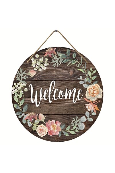 Choice لافتة ترحيبية على شكل زهرة ريفية مقاس 20×20 سم، لافتة ترحيبية معلقة عل...