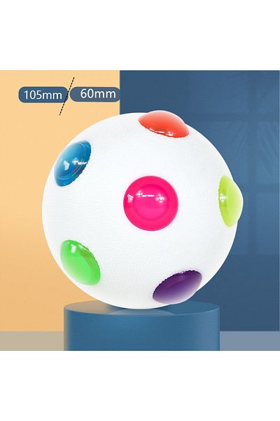 Choice 60mm White Dog Toy Glowing Ball Led Puppy Balls Flashing Elastic Ball Toy Pet Color Light Ball Inter