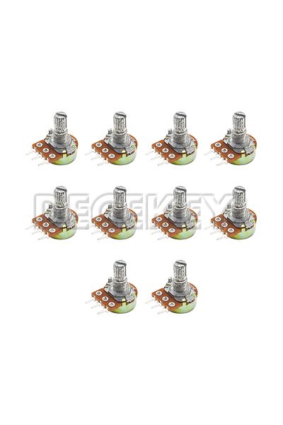 Choice 1k Ohm 10pcs Wh148 15mm 3pin Linear Potentiometer With Nuts And Washers 1k 2k 5k 10k 20k 50k 100k 25