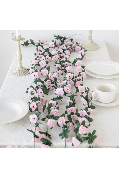 Choice Light Pink 250CM Artificial Rose Flowers for Wedding Home Room Decoration Spring Autumn Garden Arch