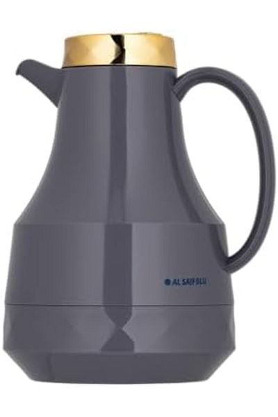 ALSAIF Blu Coffee And Tea Vacuum Flask, 1l Grey/gold