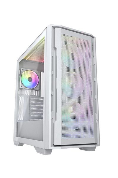 Cougar Carcasa COUGAR UNIFACE RGB, Mid Tower, tempered glass (Alb)