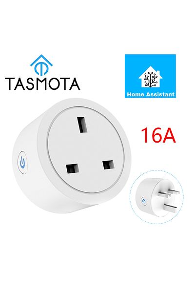 Doit.am Tasmota-uk-16a Pre Flashed Tasmota Uk Plug Wifi 16a Adapter Smart Socket Outlet With Power Monitor M
