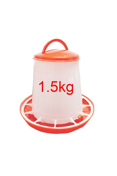 Choice 1.5kg Chicken Feeder 1.5kg 1 Pcs 1.5kg Chicken Duck Feeder Bucket Tool Plastic Food Feeder Chicken C