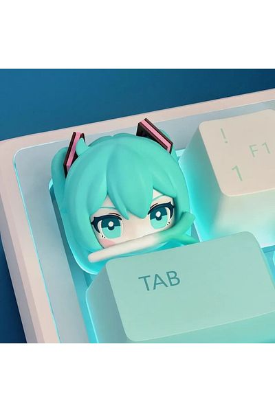 Choice أغطية مفاتيح أنمي من FufuVOCALOID، مصنوعة يدويًا، أغطية مفاتيح مخصصة من الراتنج، أغطية مفاتيح ميكانيكية