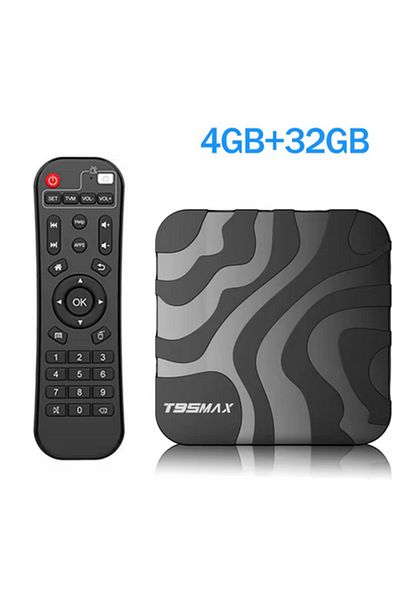 Choice صندوق تلفاز ذكي T95 Max H618 بمقبس من الاتحاد الأوروبي، سعة 4 جيجابايت و32 جيجابايت، يعمل بنظام أندرويد 12، مزود بواي فاي مزدوج 2.4 جيجا/5 جيجا، رباعي النواة، بدقة 8K عالية الوضوح، يدعم تقنية BT5.0 Media