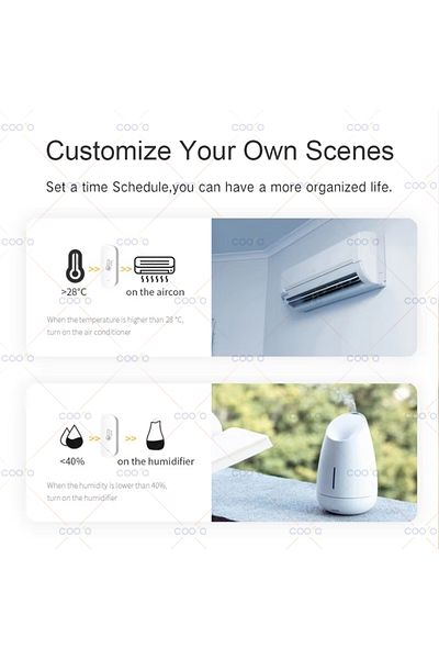 Choice ZigBee Smart Temperature And Humidity Sensor eWeLink App Remote Monitor For Smart Home Work With ...