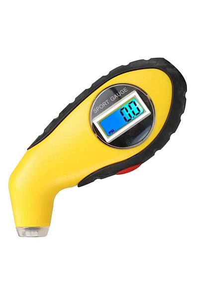 Choice Yellow Electronic Car Tire Pressure Gauge Portable LCD Digital Tire Manometer Barometers Tester Tool