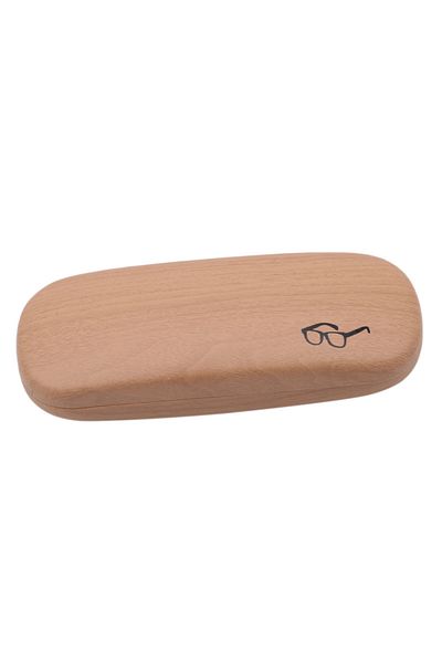 Choice wooden High Quality Wood Grain Hard Kit Holder Metal Reading Glasses Case For Men And Women PU Leath