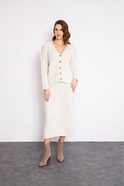 ALEXANDERGARDI Set cardigan împletit de păr (A92432-S)