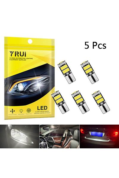 Choice 5 pcs WHITE 5pcs Car reading light license plate light 12V led high brightness small bulb