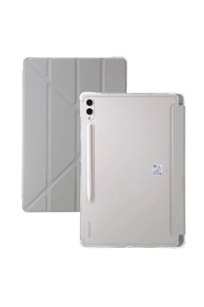 Choice غطاء خلفي من الأكريليك لجهاز Tab S9 FE (10.9 بوصة) باللون الرمادي، متو...