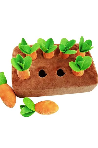 Choice 8Pcs Carrot Plush Dog Toys Carrot Pulling Interactive Training Toys for Small Medium Dogs Cats Bite