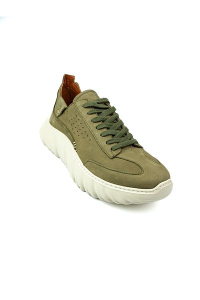 MARCOMEN 21337 Ανδρικά παπούτσια casual από δέρμα Khaki Nubuck
