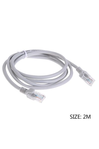 ALLOYSEED كابل إيثرنت 2 متر عالي السرعة RJ45 كابل شبكة LAN لجهاز التوجيه والكمبيوتر المحمول ومراقبة جهاز التوجيه Rj45