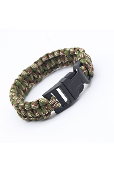 Choice حبل باراكورد أخضر مموه بطول 23 سم، حبل مضفر من سبعة أنوية، مناسب للطوا...