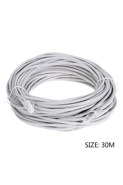 ALLOYSEED كابل إيثرنت بطول 30 مترًا، كابل شبكة Rj45 عالي السرعة، جهاز توجيه، كمبيوتر محمول، جهاز توجيه، مراقبة Rj45