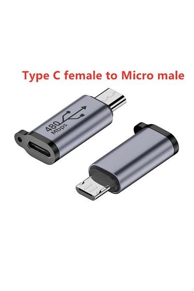 Choice النوع C إلى Micro VIKEFON النوع C أنثى إلى Micro USB/النوع أنثى إلى Mini USB/النوع Micro USB أنثى إلى Type