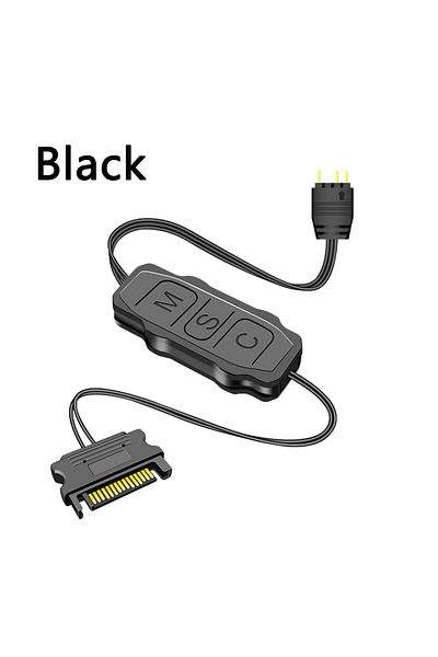 Choice ARGB CR Black GPUHOLD SATA Interface 5V 3PIN ARGB Controller Extension Cable Light Controller Adapte