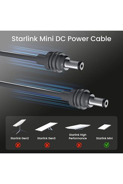 Choice 2M Starlink Cable for Mini Power Charging, Replacement Power Cable for Starlink Mini Starlink Cable