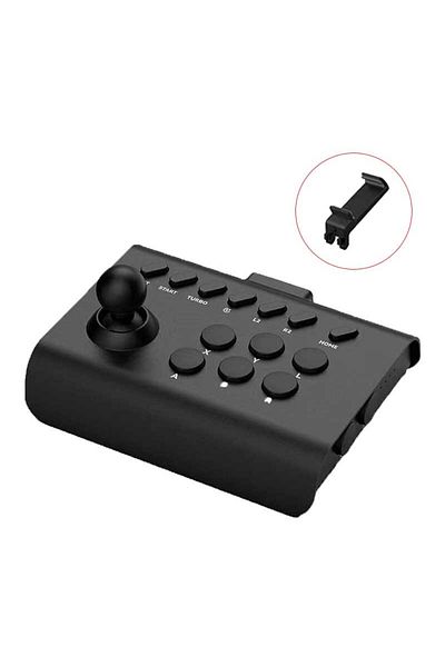 VILCORN Black Arcade Joystick Wireless Gaming Controller for PC/Android/ios/Switch/PS3/PS4 Fighting Stick Fo