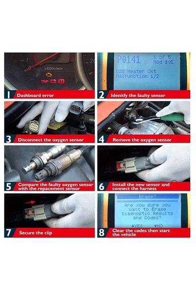 Choice O2 Oxygen Sensor 55213261A Lambda Sensor Compatible for Ducati Hypermotard SP 821 Hyperstrada 939...