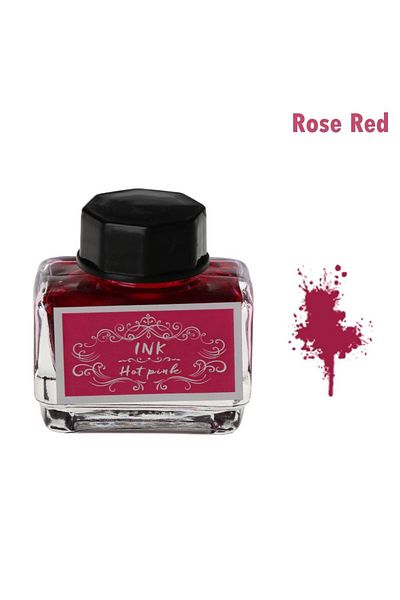 Choice rose red Carbon-free Ink For Fountain Pen 15ml Non-carbon Ink Fountain Pens Stationery Pen Ink Bottl