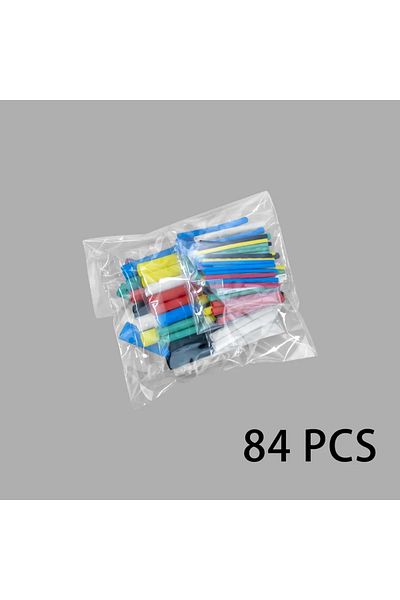 Choice 84pcs 84 PCS 2:1 Heat Shrink Tube Kit Shrinking Assorted Polyolefin Insulation Sleeving Heat Shrink