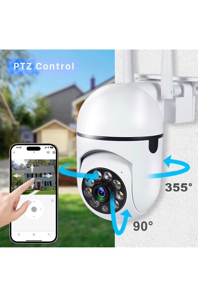 Choice كاميرا لاسلكية 360 درجة عالية الدقة 1080 بكسل، مقبس أمريكي، إصدار ممتاز، كاميرا داخلية وخارجية