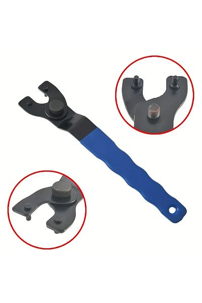 Choice 8-50mm Adjustable Angle Grinder Key Pin Spanner: The Perfect Home Wrench Repair Tool for DIYers!
