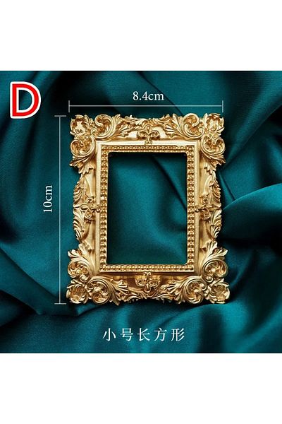 Choice D Golden Retro Photo Frame Nail Art Jewelry Decoration Home Decoration Photography Background Shoot.