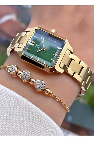 Daniel Klein Gold Color Women's Wristwatch - Bracelet Gift