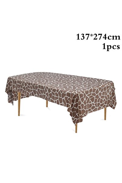 choice2 1pcs 1PCS Disposable Table cloth Animal Striped Tablecloth Animal Jun...