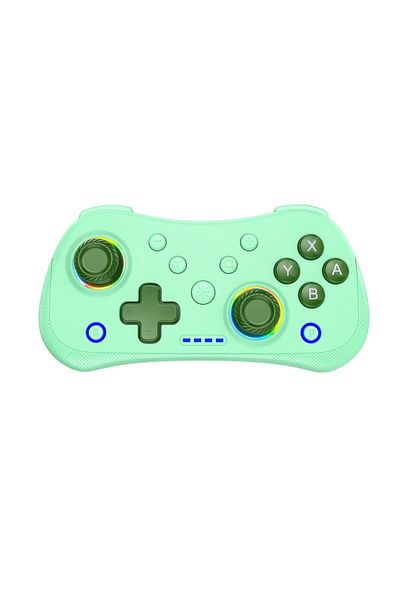 Storm Wyrm green Multi-Functional Wireless Game MINI Gamepad for Switch with RGB Lights and Hall Rocker, Suppor