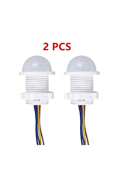 Choice 2pcs 2PCS Smart PIR Sensor Detector Switch 110V 220V Human Body Infrared Motion Sensor Indction Auto