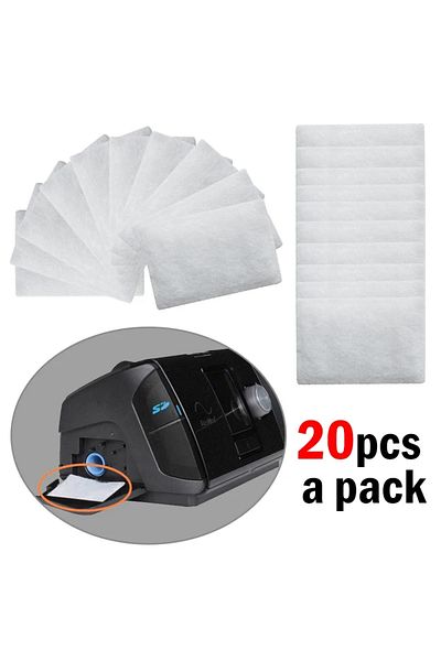 Choice 20PCS Pack Universal CPAP Foam Filter Premium Disposable Filters Supplies for ResMed AirSense 10 S9-