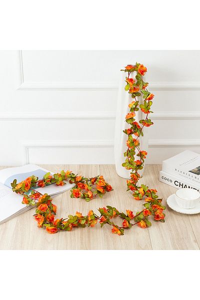 Choice Orange 250CM Artificial Rose Flowers for Wedding Home Room Decoration Spring Autumn Garden Arch Chri