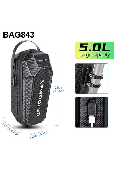 Choice Bag843-5l Newboler Electric Scooter Front Bag Handle With Usb Port Waterproof Quick Release 3l/5l Ev