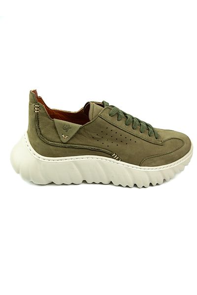MARCOMEN 21337 Ανδρικά παπούτσια casual από δέρμα Khaki Nubuck