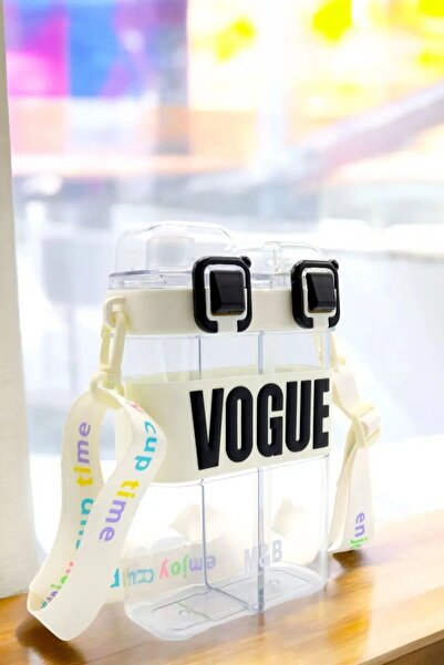 froyalife Kaliteli Okul Öğrenci Şık Tasarım Çift Bölmeli Çift İçimli Çocuk Suluk Matara