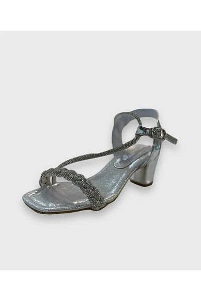 CHATON Number 31-38 Evening Shoes - Platinum