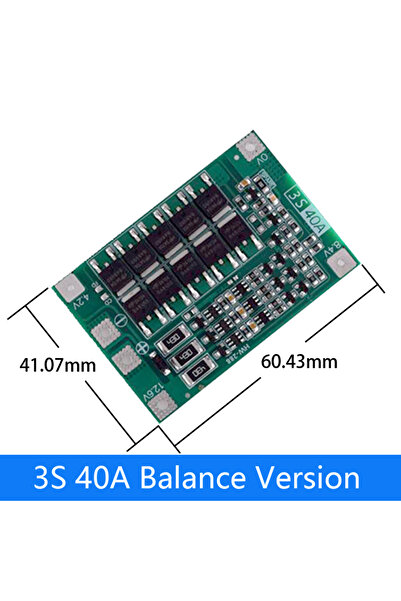 Choice1 لوحة حماية شاحن بطارية ليثيوم أيون 18650 3S 40A Balance 2S 3S 4S Li-i...