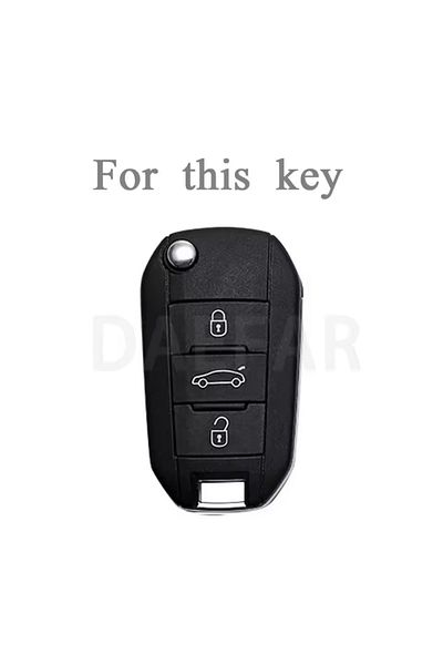 YıldızTuning Citroen C4 C4L White-Silver Switch Case Cover